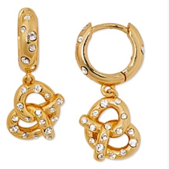NWT! ♠️ Kate Spade Crystal Pretzel Drop Earrings